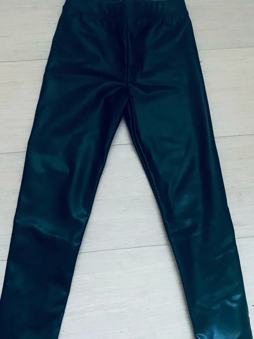 GAP Black Faux Leather Kids Leggings